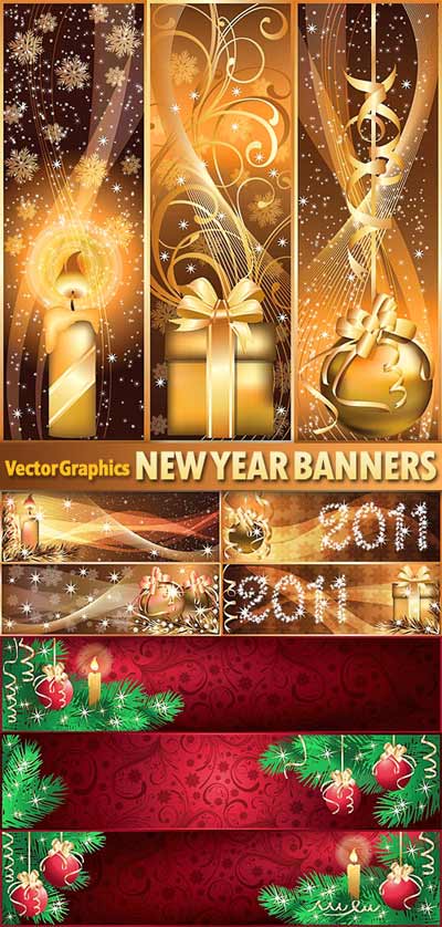 Скачать Новогодние векторные баннеры бесплатно, фильм DVDrip мультфильм игру