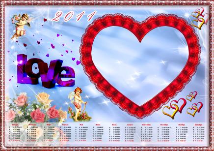 Скачать Календарь на 2011 год - Love бесплатно, фильм DVDrip мультфильм игру
