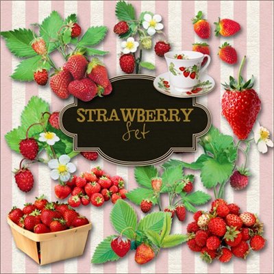Скачать Scrap-kit - Strawberry Set бесплатно, фильм DVDrip мультфильм игру