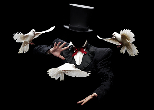 Скачать Шаблон для фотомонтажа - Фокусник-иллюзионист с голубями бесплатно, фильм DVDrip мультфильм игру