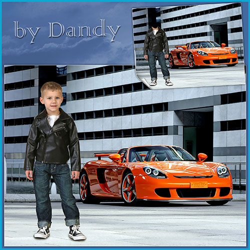 Скачать Шаблон для фотошопа - Стильный мальчишка возле машины бесплатно, фильм DVDrip мультфильм игру