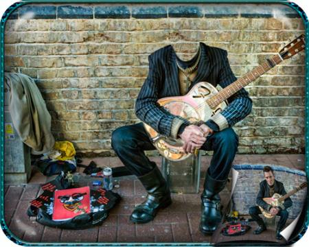 Скачать Фотошаблон для фотошопа - Человек с гитарой бесплатно, фильм DVDrip мультфильм игру