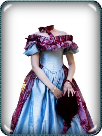 Скачать Шаблон фотошоп - В платье 19 века бесплатно, фильм DVDrip мультфильм игру