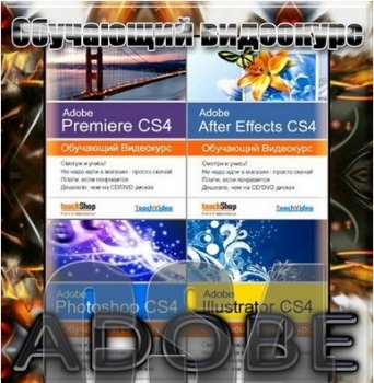 Скачать Обучающий видеокурс Adobe CS4 бесплатно, фильм DVDrip мультфильм игру