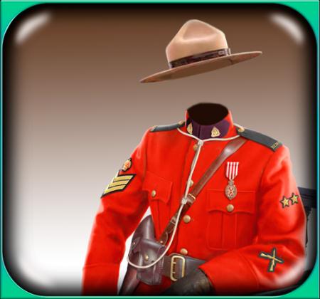 Скачать Мужской шаблон для фото - Канадский офицер бесплатно, фильм DVDrip мультфильм игру