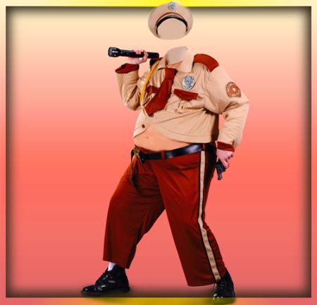 Скачать Шаблон фотошоп - Толстый полицейский бесплатно, фильм DVDrip мультфильм игру