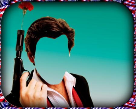 Скачать Шаблон для фотошоп - Агент 007 бесплатно, фильм DVDrip мультфильм игру