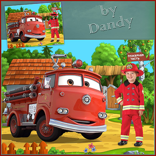 Скачать Шаблон для мальчика - Маленький пожарник на работе бесплатно, фильм DVDrip мультфильм игру