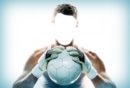 Скачать Шаблон для фотошопа - Футболист с мячом бесплатно, фильм DVDrip мультфильм игру