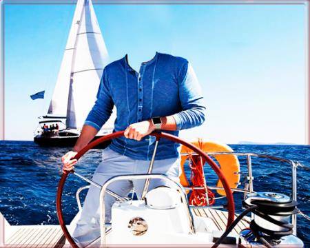 Скачать Шаблон для фотошопа - На яхте бесплатно, фильм DVDrip мультфильм игру