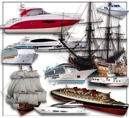 Скачать Дополнение png для фотошопа на прозрачном фоне - Корабли и яхты бесплатно, фильм DVDrip мультфильм игру