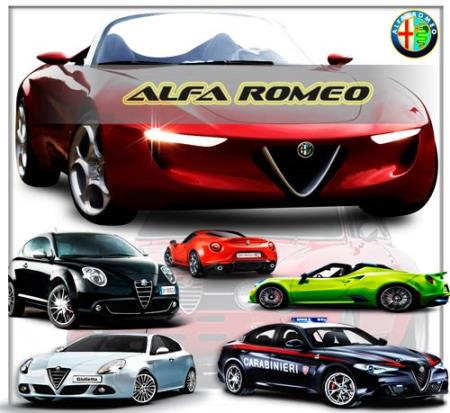 Скачать Дополнение png для фотошопа на прозрачном фоне - Автомобиль Alfa Romeo бесплатно, фильм DVDrip мультфильм игру