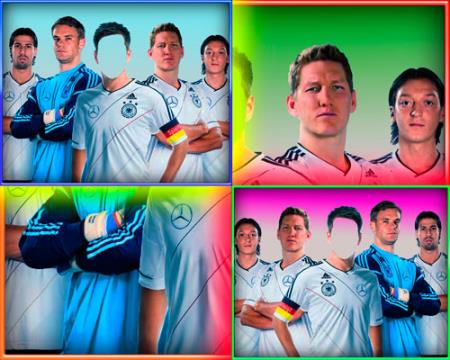 Скачать Многослойный шаблон мужской - Футболисты Германии бесплатно, фильм DVDrip мультфильм игру