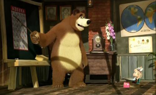 Скачать Маша и медведь 11 серия - Первый раз в первый класс бесплатно, фильм DVDrip мультфильм игру