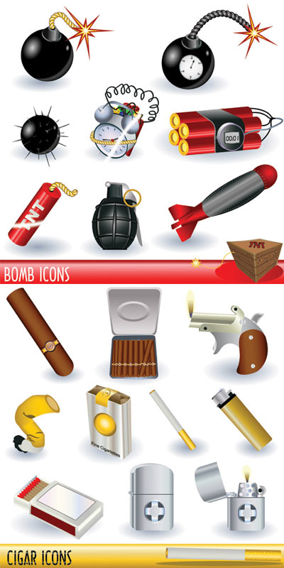 Скачать Иконки для XP - Бомбы и сигары бесплатно, фильм DVDrip мультфильм игру