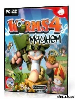 Скачать Worms 4: Mayhem (2005/RUS/ENG) бесплатно, фильм DVDrip мультфильм игру