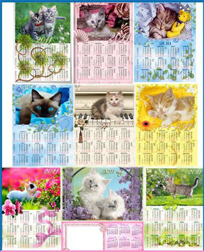 Скачать Календари на 2011 с кошками бесплатно, фильм DVDrip мультфильм игру