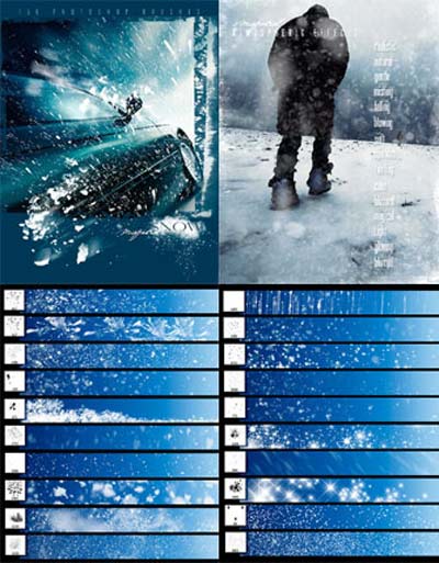 Скачать Кисти для Photoshop - Магический снег бесплатно, фильм DVDrip мультфильм игру